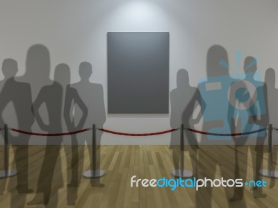 3d Gallery Display Stock Photo