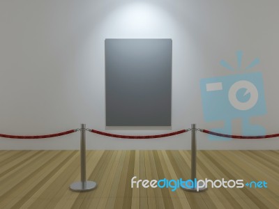 3d Gallery Display Stock Photo