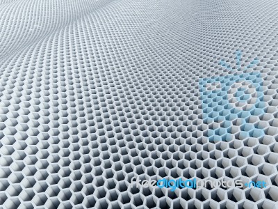 3d Hexagon Pattern Stock Image