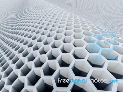 3d Hexagon Pattern Stock Image