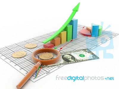 3d Illustration Of Business Diagram Stock Image