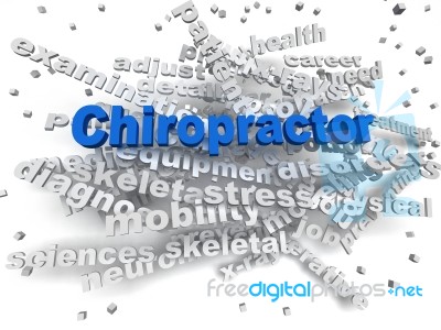 3d Image Chiropractor Word Cloud Concept Stock Image