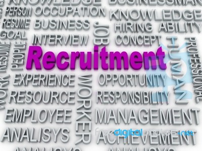 3d Imagen About Recruitment Concept Stock Image