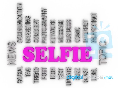 3d Imagen About Selfie Topic Stock Image