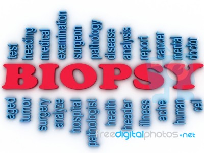 3d Imagen Biopsy Concept Word Cloud Background Stock Image