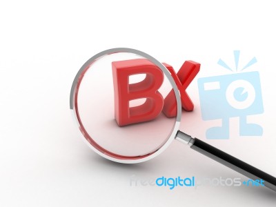 3d Imagen Bx Biopsy Symbol. Biopsy Concept Stock Image