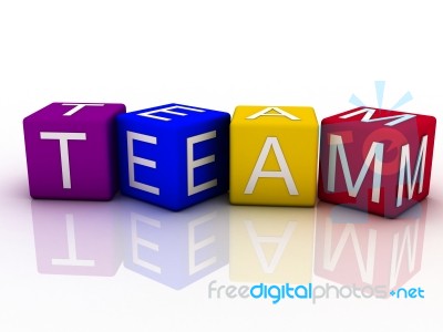 3d Imagen Team Concept Word Cloud Background Stock Image