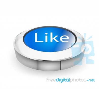 3d Like Button Concepts Stock Image