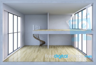 3d Living Box Stock Photo