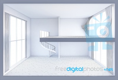 3d Living Box Stock Photo