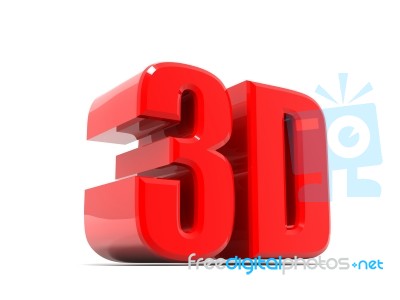 3d Logo On A White Background Stock Image