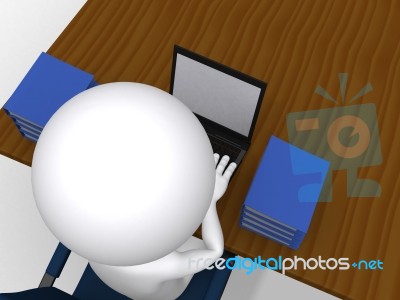 3d Man Business Concept  Stock Image