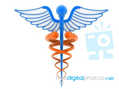 3d Medical Logo On A White Background Stock Image