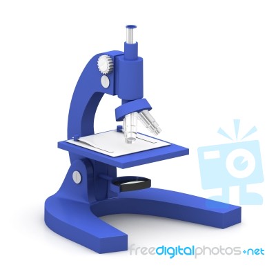 3d Microscope Stock Image