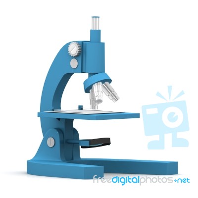 3d Microscope Stock Image