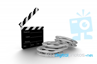 3d Movie Objects   Stock Image