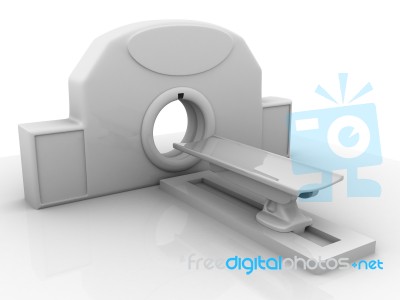 3d Mri Scanner Stock Image