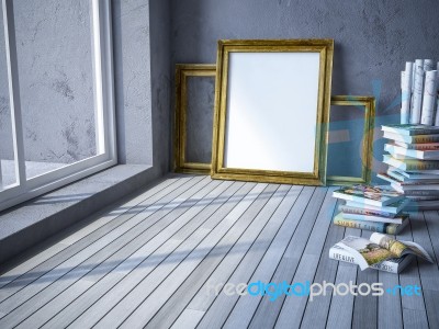 3d Photo Frame Stock Image