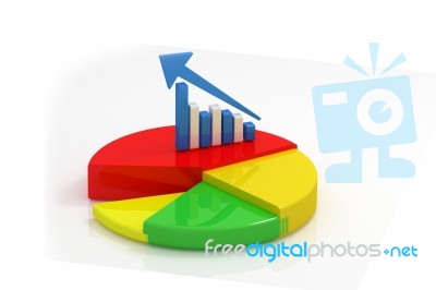 3D Pie Chart Stock Image