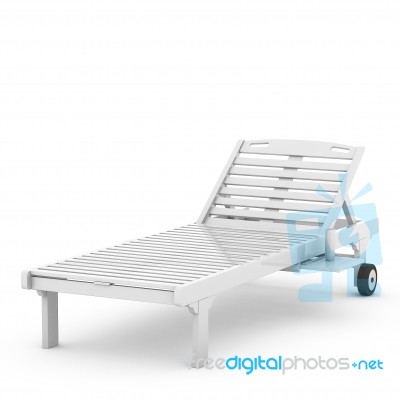 3d Pool Daybeds Stock Image