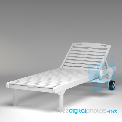 3d Pool Daybeds Stock Image