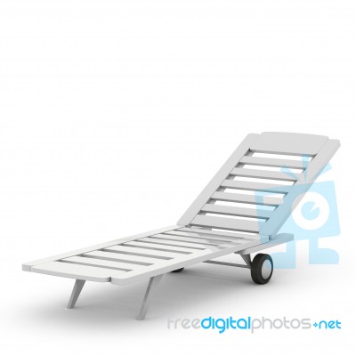 3d Pool Daybeds Stock Image