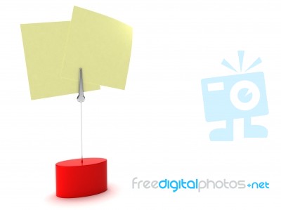 3d Post-it Stock Image