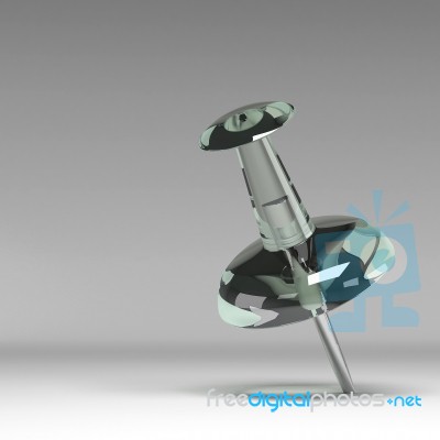 3d Pushpin Stock Image