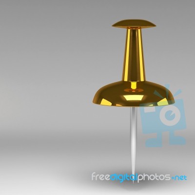 3d Pushpin Stock Image