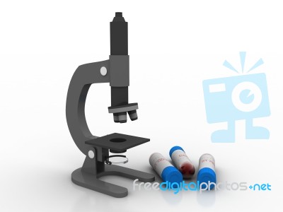 3d Render Corona Virus Disease Covid-19 Lab Testing Stock Image