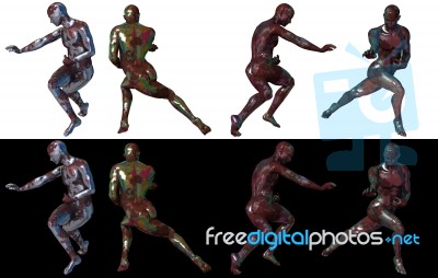 3d Render Illustration Of Male Body Stock Image