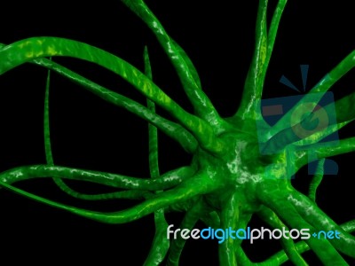 3d Render Viruses Stock Image