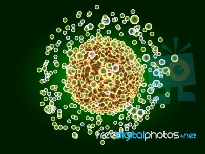 3d Render Viruses Stock Image