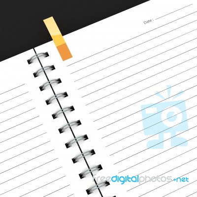 3d Rendering Blank Notebook Stock Image