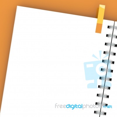 3d Rendering Blank Notebook Stock Image