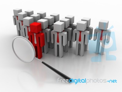 3d Rendering Business Leadership Stock Image