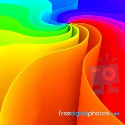 3d Rendering Colorful Abstract Lines For Background Stock Image