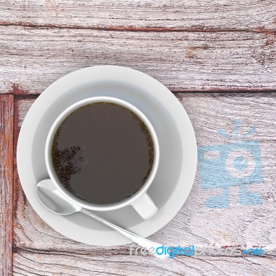 3d Rendering Cup Of Coffee Stock Image