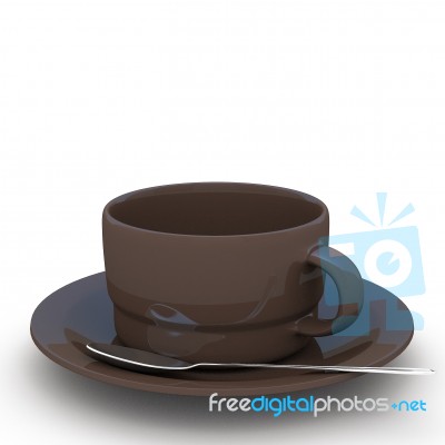 3d Rendering Cup Of Coffee Stock Image