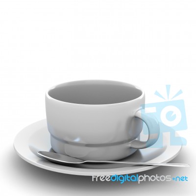 3d Rendering Cup Of Coffee Stock Image