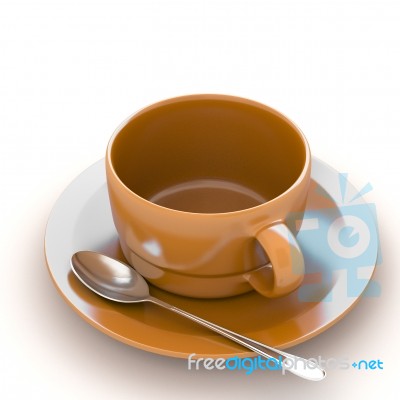 3d Rendering Cup Of Coffee Stock Image