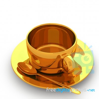 3d Rendering Cup Of Coffee Stock Image