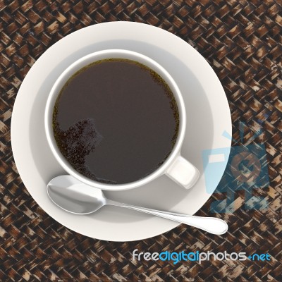 3d Rendering Cup Of Coffee Stock Image