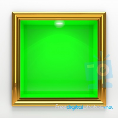 3d Rendering Decoration Shelf On White Wall Stock Image