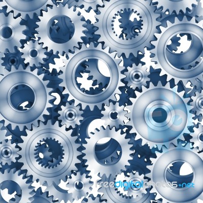 3d Rendering Gears Background Stock Image