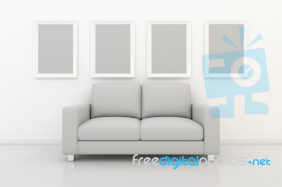 3d Rendering Interior Scene Stock Image