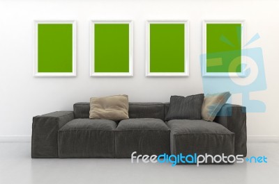 3d Rendering Interior Scene Stock Image