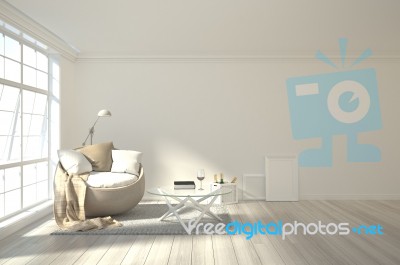 3d Rendering Interior Scene Stock Image