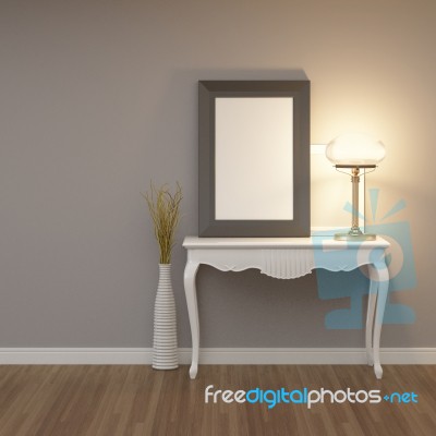 3d Rendering Interior Scene Stock Image