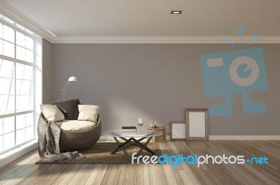 3d Rendering Interior Scene Stock Image